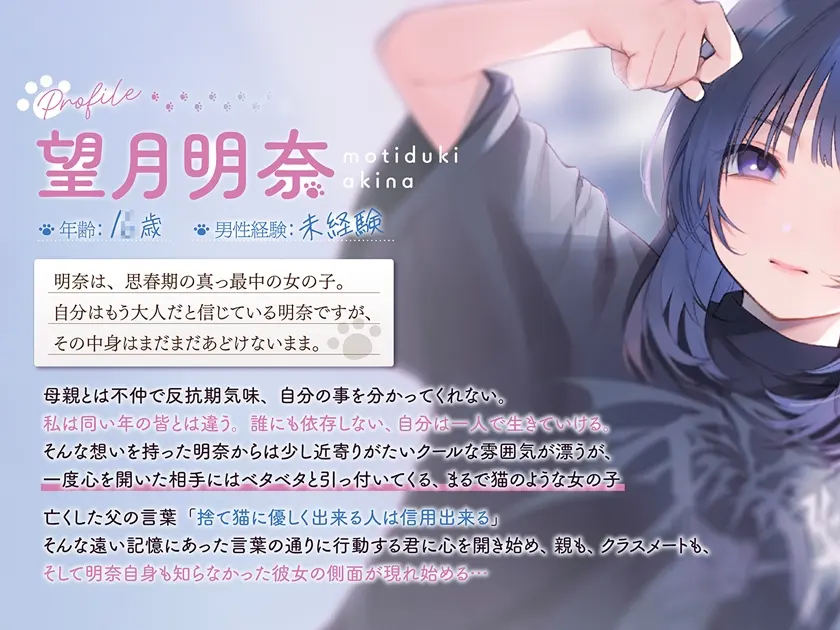 【4時間×純愛】望月明奈は恋を知る。～やさぐれJKと猫とあなたの青春記録～のサンプル画像1