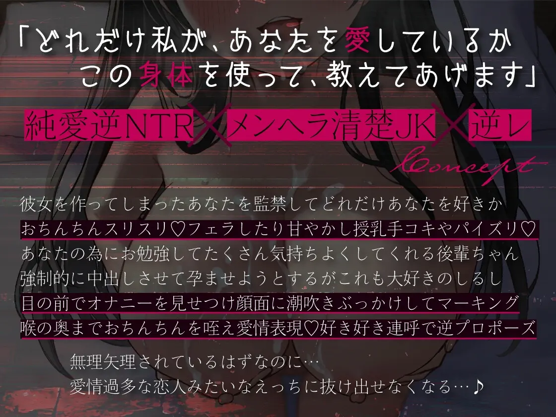 【25%OFF】【純愛逆NTR】妊娠するまで出られない箱入りお嬢様後輩と監禁性活のサンプル画像2